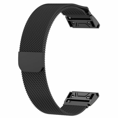 Milanese bandje - Zwart - Garmin Epix Pro Gen 2 (51mm) / Quatix 7X / 6X & Tactix 7 (pro)