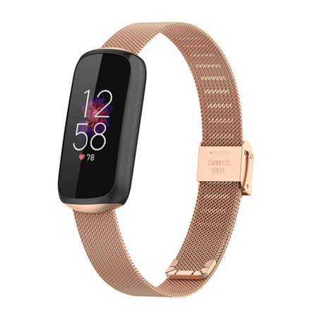 Fitbit Luxe - Milanese bandje met klemsluiting - Champagne goud