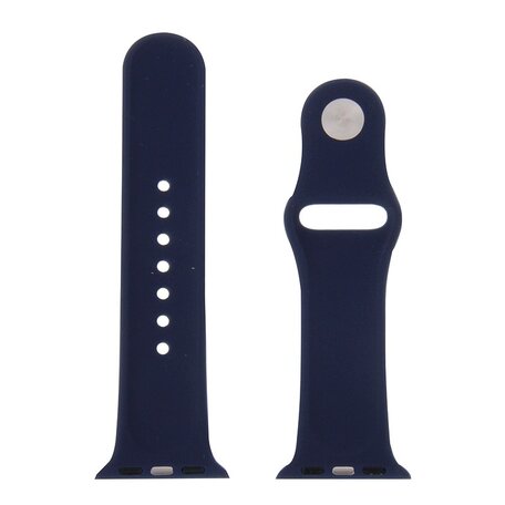 Rubberen sportbandje - Donker blauw - Geschikt voor Apple Watch 38mm / 40mm / 41mm / 42mm