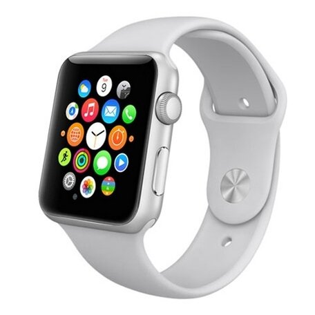 Rubberen sportbandje - Grijs - Geschikt voor Apple Watch 38mm / 40mm / 41mm