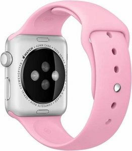 Rubberen sportbandje - Roze - Geschikt voor Apple Watch 38mm / 40mm / 41mm / 42mm