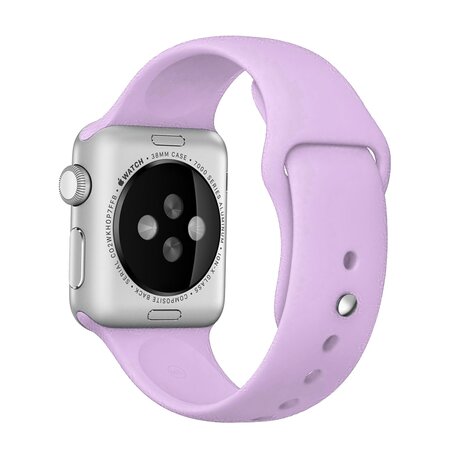 Rubberen sportbandje - Paars - Geschikt voor Apple Watch 38mm / 40mm / 41mm / 42mm