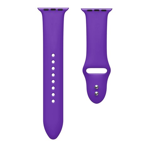 Siliconen sportbandje - Violet - Dubbele druksluiting - Geschikt voor Apple Watch 38mm / 40mm / 41mm / 42mm