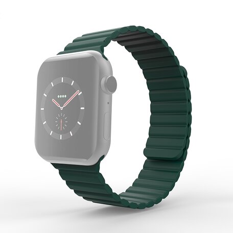 Siliconen Loop bandje - Groen - Geschikt voor Apple Watch 38mm / 40mm / 41mm / 42mm