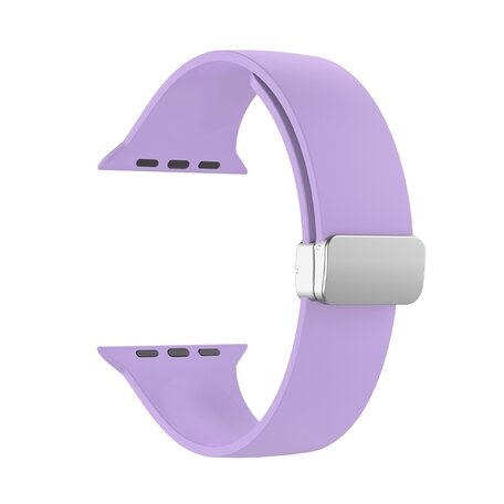 Siliconen bandje - Folding Buckle - Paars - Geschikt voor Apple Watch 38mm / 40mm / 41mm / 42mm