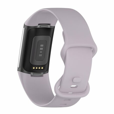 FitBit Charge 5 & 6 Sportbandje met dubbele lus - Lavendel - Maat: S