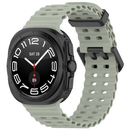 Marine Band siliconen - Grijsgroen - Samsung Galaxy Watch Ultra 47mm