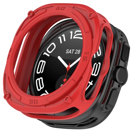 TPU Harnas case (open front) - Rood - Samsung Galaxy Watch Ultra 47mm