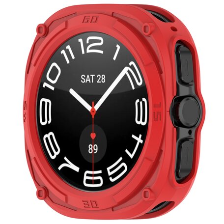 TPU Harnas case (open front) - Rood - Samsung Galaxy Watch Ultra 47mm