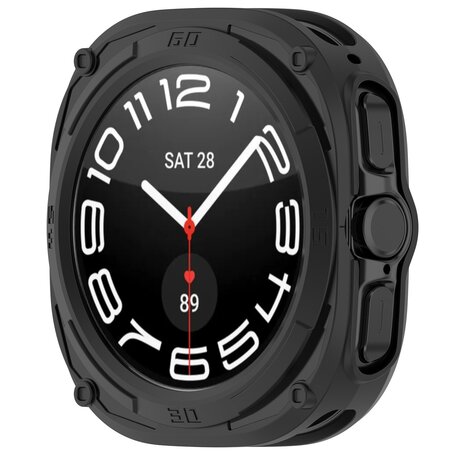 TPU Harnas case (open front) - Zwart - Samsung Galaxy Watch Ultra 47mm