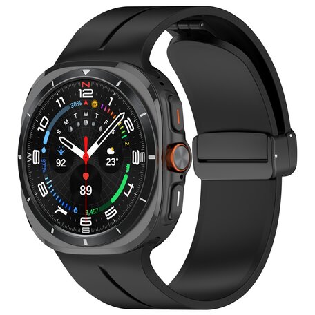 D-buckle sportband - Zwart - Samsung Galaxy Watch Ultra 47mm