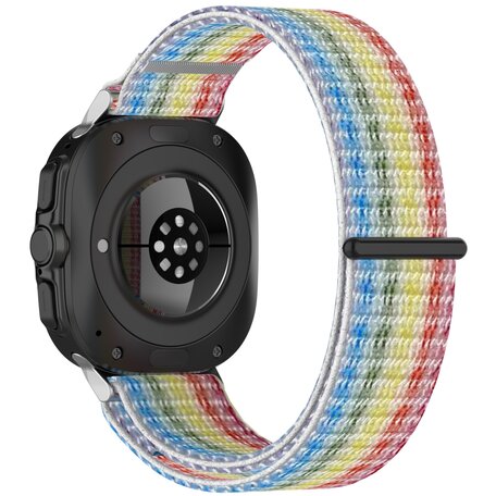 Nylon Sport loop bandje - Multicolor regenboog - Samsung Galaxy Watch Ultra 47mm