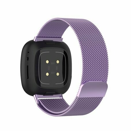 Fitbit Versa 3/4 & Sense 1/2 milanese bandje - Small - Paars