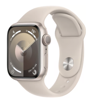 Rubberen sportbandje - Sterrenlicht / starlight - Geschikt voor Apple Watch 42mm / 44mm / 45mm / 46mm / 49mm