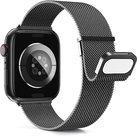 Milanese band - Space Grey - Extra sterke magneet - Geschikt voor Apple Watch 38mm / 40mm / 41mm / 42mm