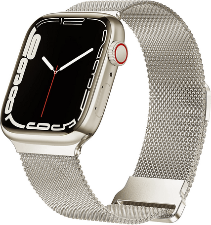 Milanese band - Sterrenlicht / Starlight - Extra sterke magneet - Geschikt voor Apple Watch 38mm / 40mm / 41mm / 42mm