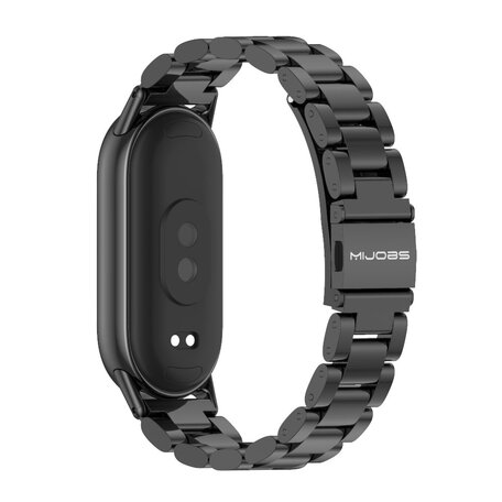 Stalen schakelband - Zwart - Xiaomi Smart band 8