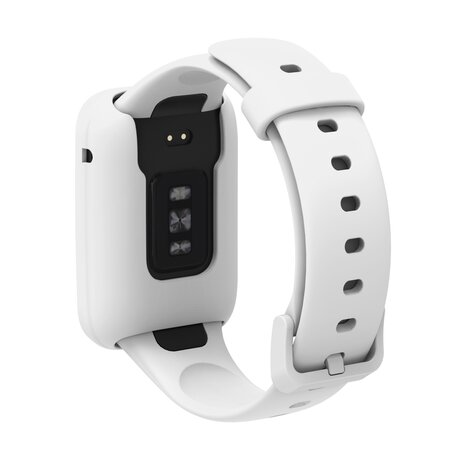 Siliconen sportbandje met case - Wit - Xiaomi Smart band 7 Pro