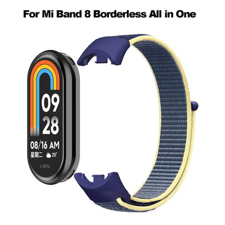 Sport loop nylon bandje - Zwart gemêleerd - Xiaomi Smart band 8