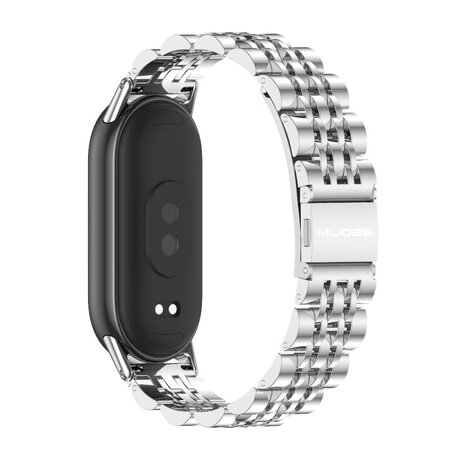 Stalen schakelbandje - Zilver - Xiaomi Smart band 8