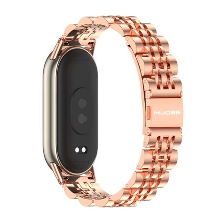 Stalen schakelbandje - Rosé goud - Xiaomi Smart band 8