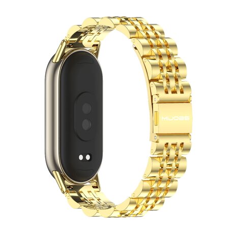 Stalen schakelbandje - Goud - Xiaomi Smart band 8