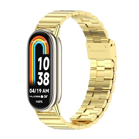 Stalen band - Goud - Xiaomi Smart band 8