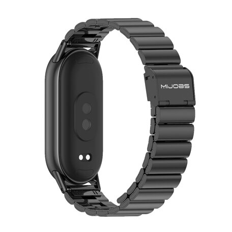 Stalen band - Zwart - Xiaomi Smart band 8