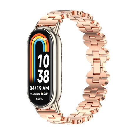 Stalen armband - Rosé goud - Xiaomi Smart band 8