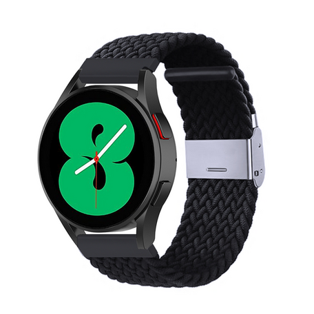 Braided nylon bandje - Zwart - Xiaomi Mi Watch / Xiaomi Watch S1 / S1 Pro / S1 Active / Watch S2