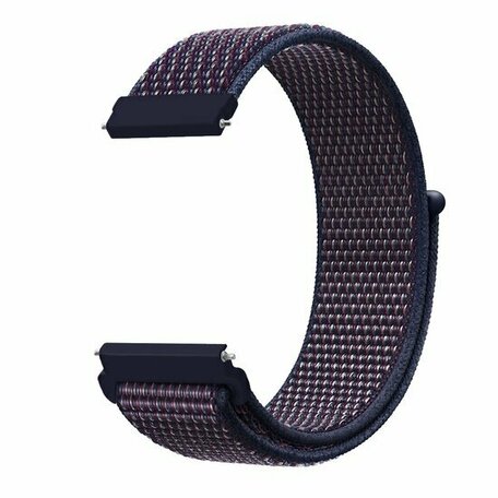 Sport Loop nylon bandje - Navy / donkerpaars gemêleerd - Xiaomi Mi Watch / Xiaomi Watch S1 / S1 Pro / S1 Active / Watch S2