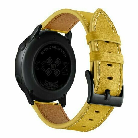 lederen bandje - Geel - Xiaomi Mi Watch / Xiaomi Watch S1 / S1 Pro / S1 Active / Watch S2