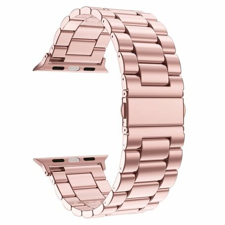 Stalen schakelband - Rosé pink - Geschikt voor Apple watch 38mm / 40mm / 41mm / 42mm