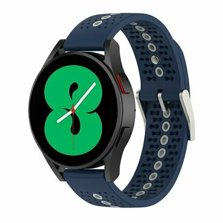 Huawei Watch GT 3 Pro - 43mm - Dot Pattern siliconen bandje - Donkerblauw