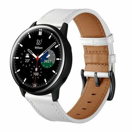 lederen bandje - Wit - Huawei Watch GT 2 & GT 3 - 42mm