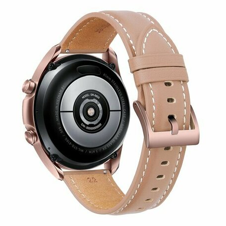 Premium Leather bandje - Lichtroze - Huawei Watch GT 2 & GT 3 - 42mm