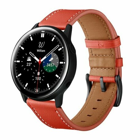 lederen bandje - Rood - Huawei Watch GT 2 & GT 3 - 42mm