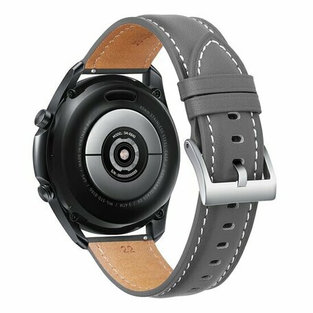 Premium Leather bandje - Grijs - Huawei Watch GT 2 & GT 3 - 42mm