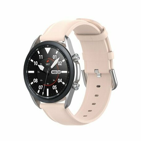 Classic leren bandje - Roze - Huawei Watch GT 2 & GT 3 - 42mm