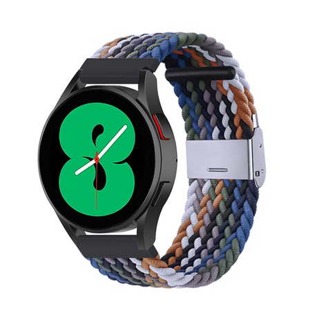 Braided nylon bandje - Multicolor Dark - Huawei Watch GT 2 Pro / GT 3 Pro - 46mm