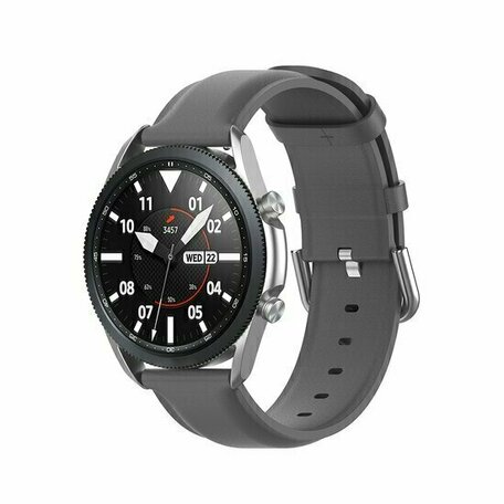 Classic leren bandje - Grijs - Huawei Watch GT 2 Pro / GT 3 Pro - 46mm