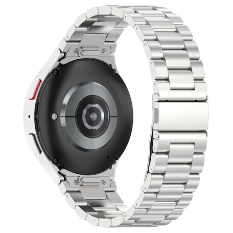 Stalen band met aansluitknop  - Zilver - Samsung Galaxy Watch 6 - 40mm & 44mm