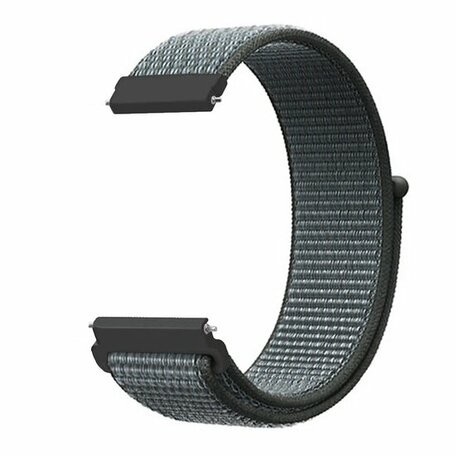 Sport Loop nylon bandje - Donkergrijs / blauw gemêleerd - Samsung Galaxy watch 7 - 40mm / 44mm