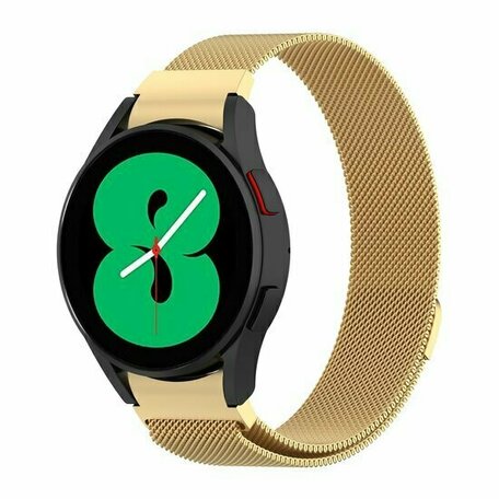 Samsung Galaxy watch 7 - 40mm / 44mm - Milanese bandje (ronde connector) - Goud