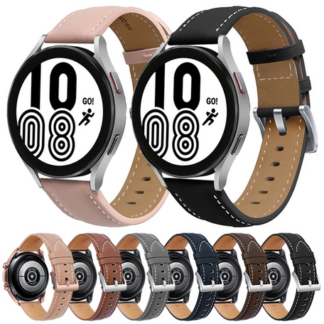 Premium Leather bandje - Oudroze - Samsung Galaxy watch 7 - 40mm & 44mm