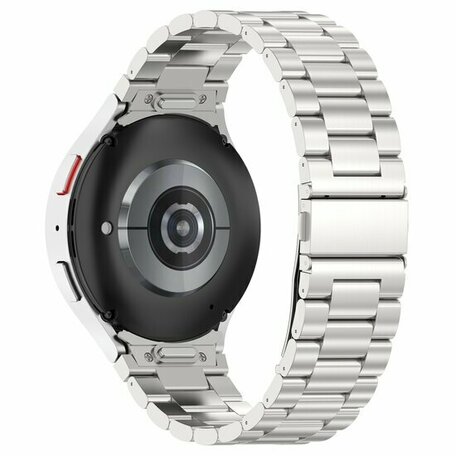 Stalen band met aansluitknop  - Zilver - Samsung Galaxy watch 7 - 40mm & 44mm