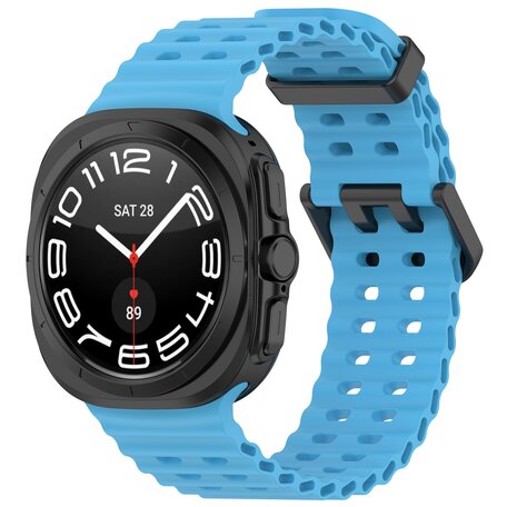 Marine Band siliconen - Blauw - Samsung Galaxy Watch Ultra 47mm