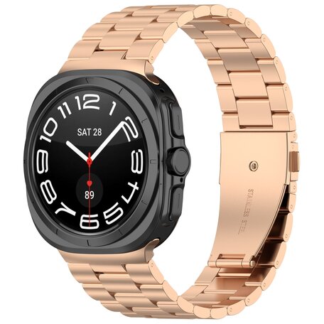 Stalen schakelband - Rosé goud - Samsung Galaxy Watch Ultra 47mm