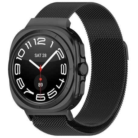 Milanese band - Zwart - Samsung Galaxy Watch Ultra 47mm