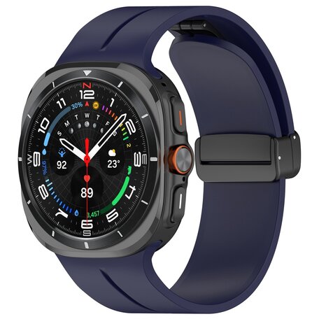 D-buckle sportband - Donkerblauw - Samsung Galaxy Watch Ultra 47mm